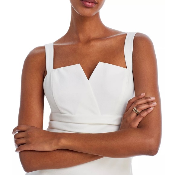 AQUA Exclusive Bow Back Mini Dress - Picture 3 of 5